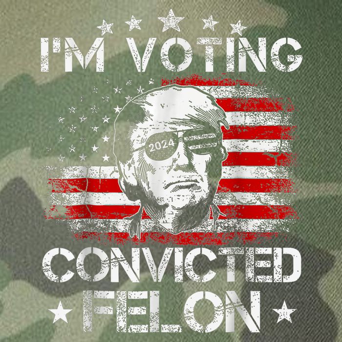 IM Voting Convicted Felon 2024 Trump 2024 Convicted Felon Legacy Tie Dye Trucker Hat