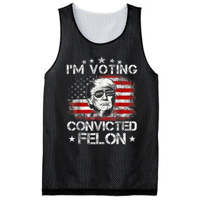 IM Voting Convicted Felon 2024 Trump 2024 Convicted Felon Mesh Reversible Basketball Jersey Tank