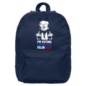 IM Voting Convicted Felon 2024 Donald Trump 16 in Basic Backpack