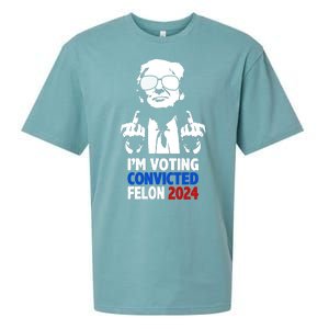 IM Voting Convicted Felon 2024 Donald Trump Sueded Cloud Jersey T-Shirt