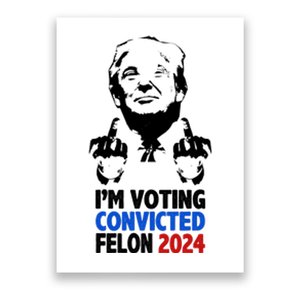 IM Voting Convicted Felon 2024 Donald Trump Poster