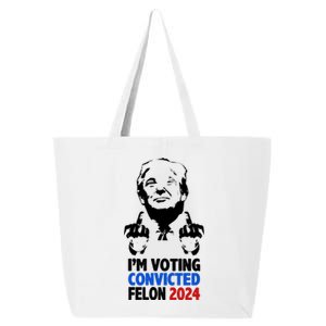 IM Voting Convicted Felon 2024 Donald Trump 25L Jumbo Tote