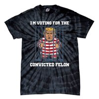 IM Voting Convicted Felon Trump 2024 Tie-Dye T-Shirt