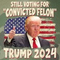 IM Voting Convicted Felon 2024 Trump 2024 Convicted Felon Legacy Tie Dye Trucker Hat
