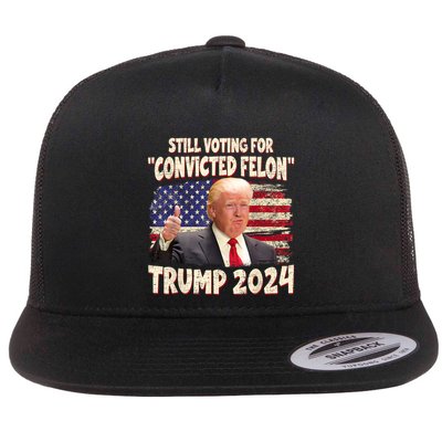 IM Voting Convicted Felon 2024 Trump 2024 Convicted Felon Flatbill Hat