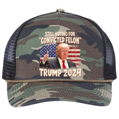 IM Voting Convicted Felon 2024 Trump 2024 Convicted Felon Retro Rope Trucker Hat Cap