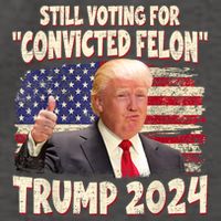 IM Voting Convicted Felon 2024 Trump 2024 Convicted Felon Vector Backpack