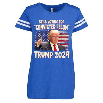 IM Voting Convicted Felon 2024 Trump 2024 Convicted Felon Enza Ladies Jersey Football T-Shirt