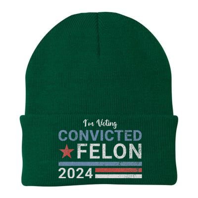 Im Voting Convicted Felon 2024 Knit Cap Winter Beanie