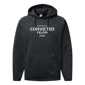 I Voted Convicted Felon 2024 Pro Trump Election Campaign Performance Fleece Hoodie