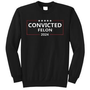 I Voted Convicted Felon 2024 Pro Trump Election Campaign Sweatshirt