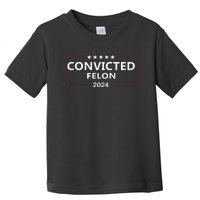 I Voted Convicted Felon 2024 Pro Trump Election Campaign Toddler T-Shirt