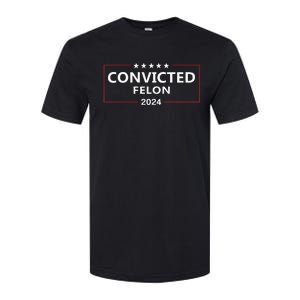 I Voted Convicted Felon 2024 Pro Trump Election Campaign Softstyle CVC T-Shirt