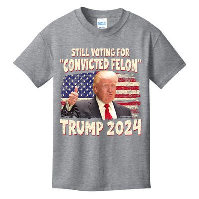 IM Voting Convicted Felon 2024 Trump 2024 Convicted Felon Kids T-Shirt