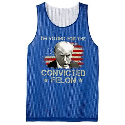 IM Voting Convicted Felon 2024 Trump 2024 Convicted Felon Mesh Reversible Basketball Jersey Tank