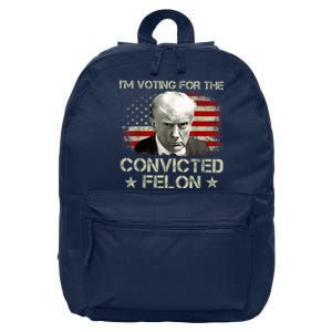 IM Voting Convicted Felon 2024 Trump 2024 Convicted 16 in Basic Backpack