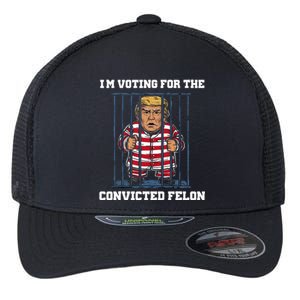 IM Voting Convicted Felon Trump 2024 Flexfit Unipanel Trucker Cap