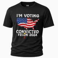 IM Voting Convicted Felon 2024 Funny Pro Trump Us Map Performance Shirt