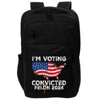 IM Voting Convicted Felon 2024 Funny Pro Trump Us Map Impact Tech Backpack