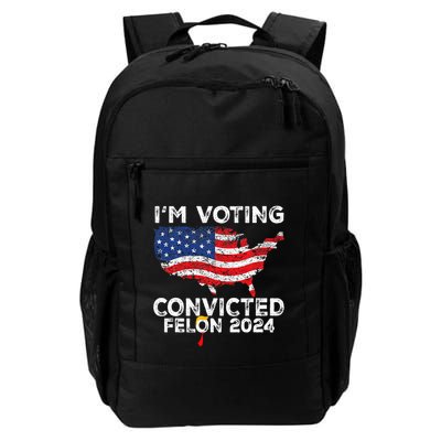 IM Voting Convicted Felon 2024 Funny Pro Trump Us Map Backpack