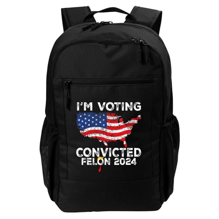 IM Voting Convicted Felon 2024 Funny Pro Trump Us Map Backpack
