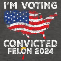 IM Voting Convicted Felon 2024 Funny Pro Trump Us Map Vector Backpack