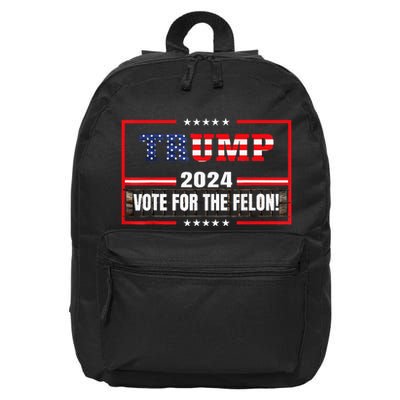 IM Voting Convicted Felon 2024 Still Vote Donald Trump 2024 16 in Basic Backpack