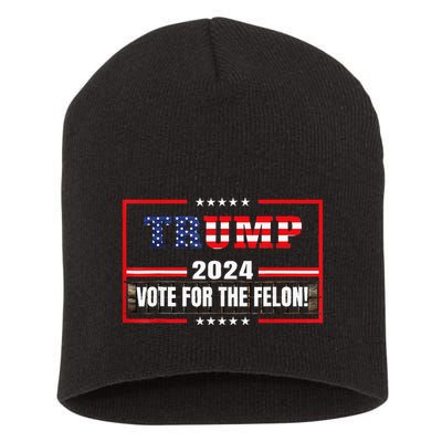 IM Voting Convicted Felon 2024 Still Vote Donald Trump 2024 Short Acrylic Beanie