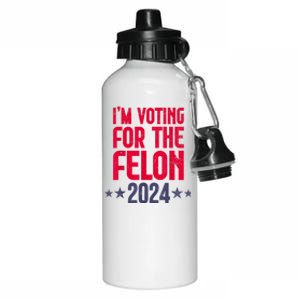 IM Voting Convicted Felon 2024 Trump 2024 Convicted Felon Aluminum Water Bottle