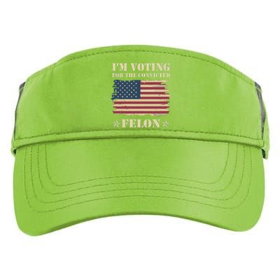 IM Voting Convicted Felon 2024 Adult Drive Performance Visor