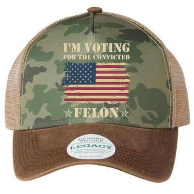 IM Voting Convicted Felon 2024 Legacy Tie Dye Trucker Hat