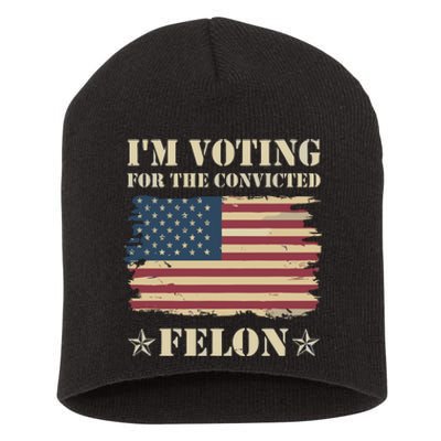 IM Voting Convicted Felon 2024 Short Acrylic Beanie