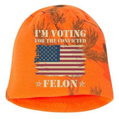 IM Voting Convicted Felon 2024 Kati - Camo Knit Beanie