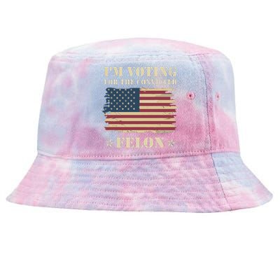 IM Voting Convicted Felon 2024 Tie-Dyed Bucket Hat