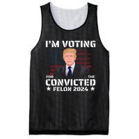 Im Voting Convicted Felon 2024 Mesh Reversible Basketball Jersey Tank