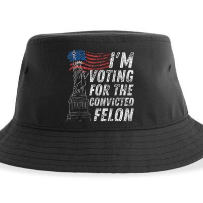 IM Voting Convicted Felon 2024 Sustainable Bucket Hat