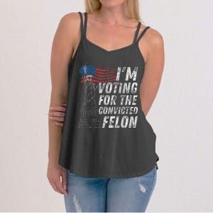 IM Voting Convicted Felon 2024 Women's Strappy Tank