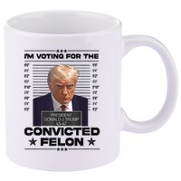 IM Voting Convicted Felon 2024 Trump 11oz C Handle Ceramic Mug