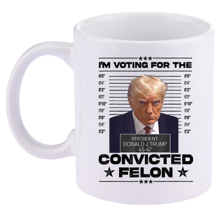 IM Voting Convicted Felon 2024 Trump 11oz C Handle Ceramic Mug