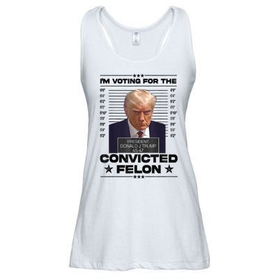 IM Voting Convicted Felon 2024 Trump Ladies Essential Flowy Tank