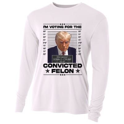 IM Voting Convicted Felon 2024 Trump Cooling Performance Long Sleeve Crew