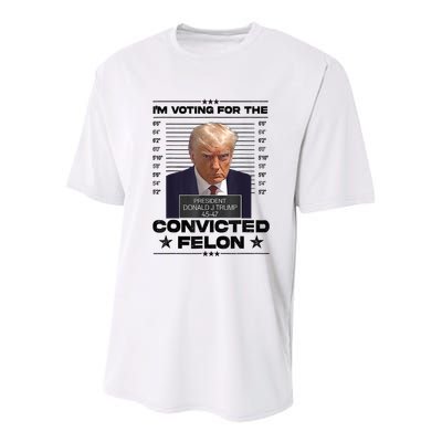 IM Voting Convicted Felon 2024 Trump Youth Performance Sprint T-Shirt