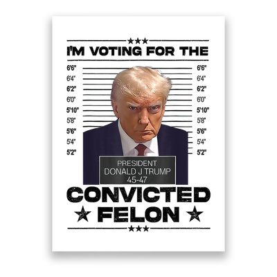 IM Voting Convicted Felon 2024 Trump Poster