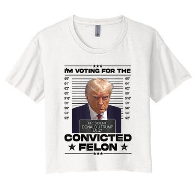 IM Voting Convicted Felon 2024 Trump Crop Top