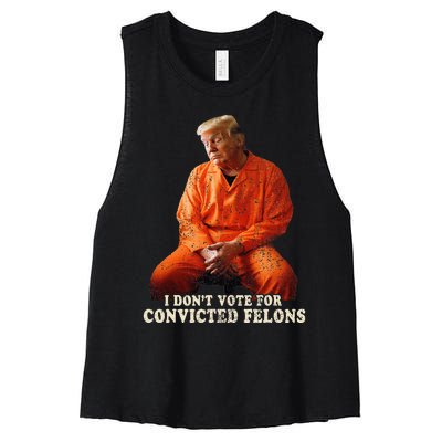 IM Voting Convicted Felon 2024 Women's Racerback Cropped Tank