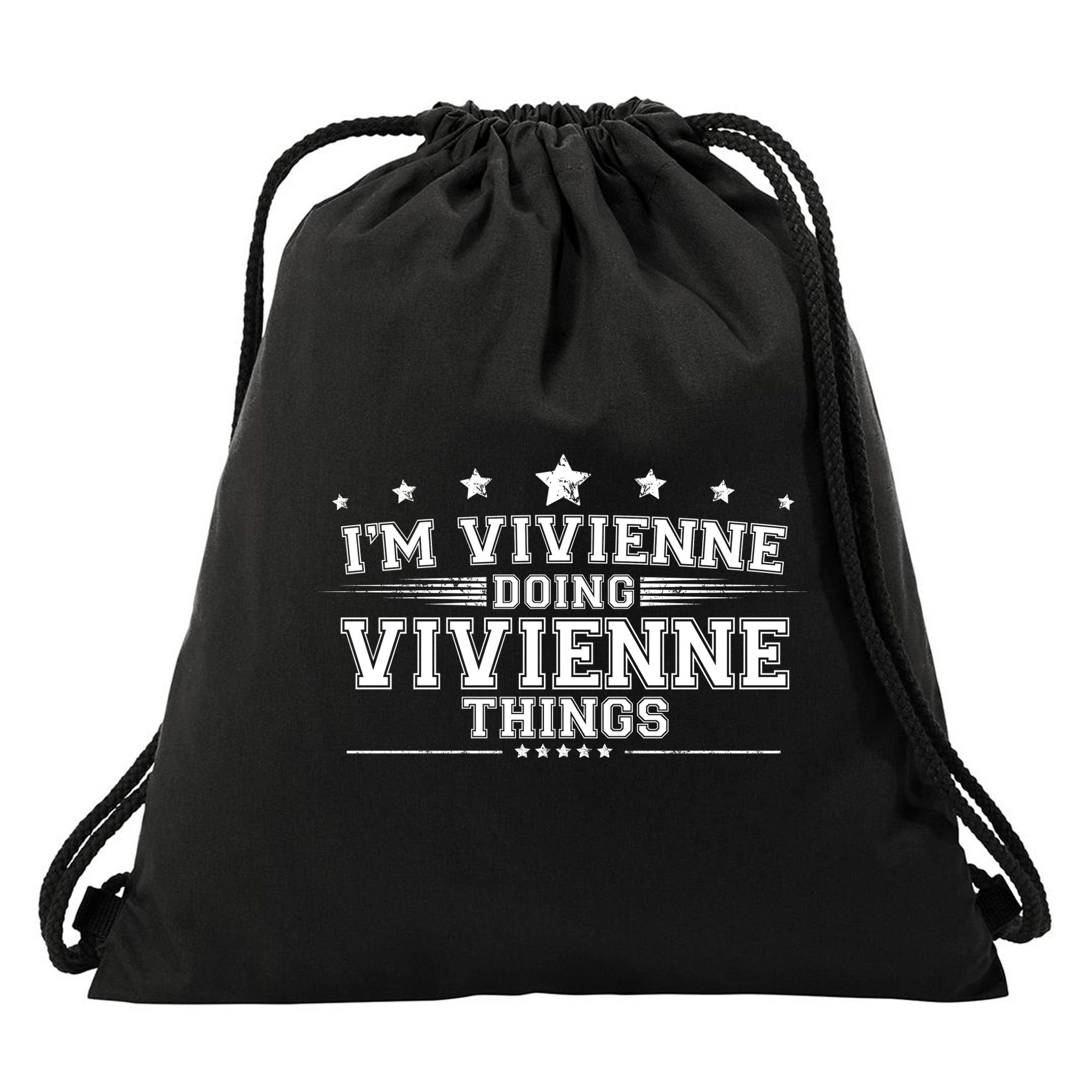 Im Vivienne Doing Vivienne Things Drawstring Bag