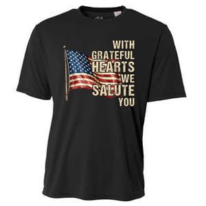 Inspiring Veterans Day Us Flag Military Veteran Quote Cooling Performance Crew T-Shirt