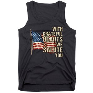 Inspiring Veterans Day Us Flag Military Veteran Quote Tank Top