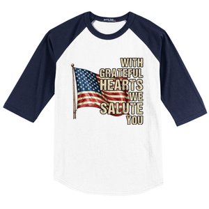 Inspiring Veterans Day Us Flag Military Veteran Quote Baseball Sleeve Shirt