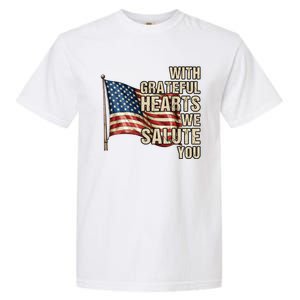 Inspiring Veterans Day Us Flag Military Veteran Quote Garment-Dyed Heavyweight T-Shirt